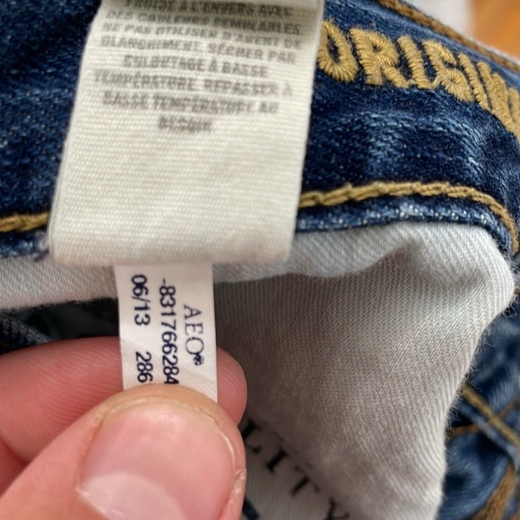 AMERICAN EAGLE OUTFITTERS Men's Original Boot Denim Jeans Size 31x30 In Blue - Picture 10 of 10